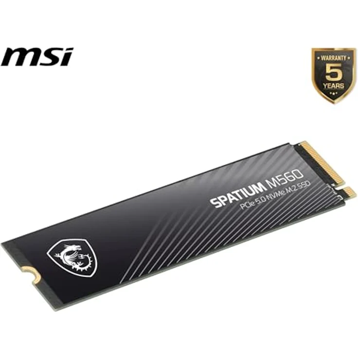 MSI SPATIUM M560 2 TB PCIe 5.0 NVMe M.2 SSD, bis zu 10.300 MB/s Leserate, 8.700 MB/s Schreibrate – Bild 6