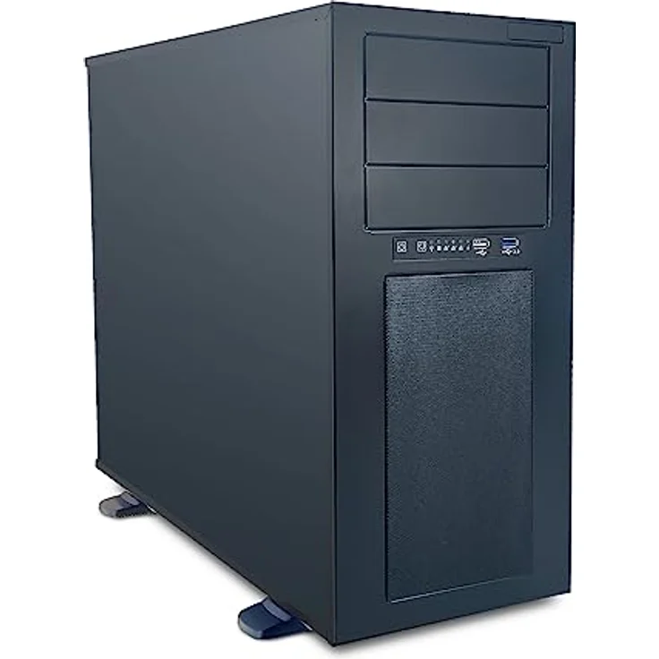 FANTEC 2561 AT-835-3525 PC-Gehäuse, für 12"x13" Mainboards, 8X 3,5" HDDs + 3X 5,25" Module, incl. 3X 12cm Lüfter. – Bild 3