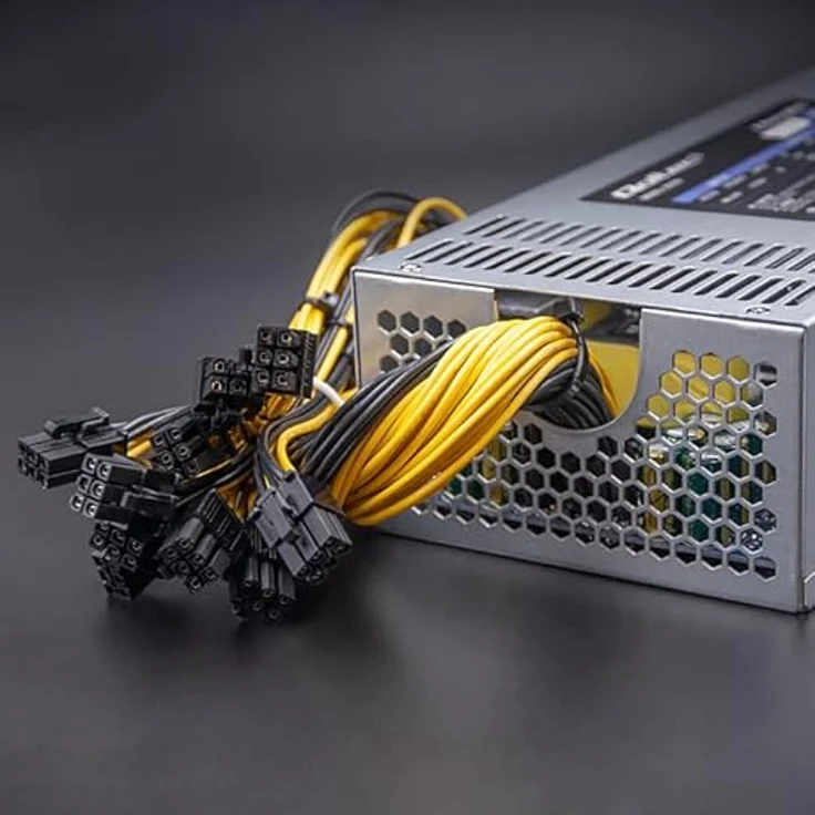 Qoltec 50350 Power Supply 1850W PCI-E 80 Plus Platinum Gaming Miner, Platinum (Qoltec) – Bild 2