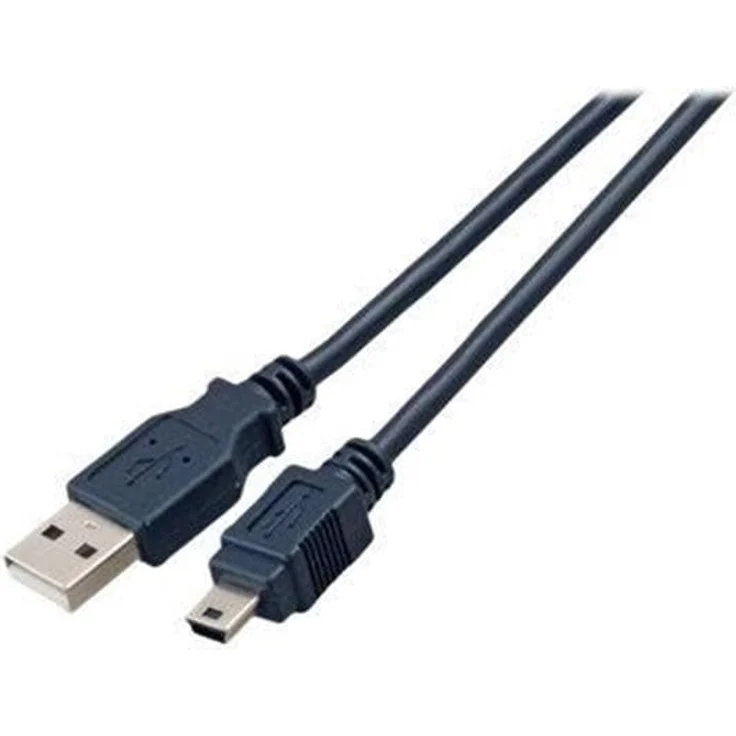 EFB NORDIC EFB-Elektronik Classic, USB-Kabel USB zu mini-USB Typ B, 5 m, Schwarz, USB 2.0