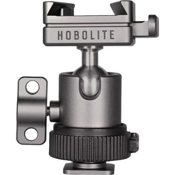 Hobolite Micro Kugelkopf Coldshoe Adapter, Aluminiumguss, kompakte Maße 4,7 x 3,0 x 6,2 cm