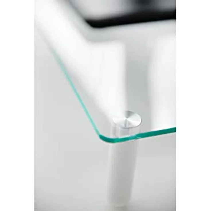 DIGITUS Universal Monitor-Erhöhung aus Glas - Bildschirm-Ständer - Traglast 20 kg - Rutschhemmend - Füße in Weiß – Bild 9