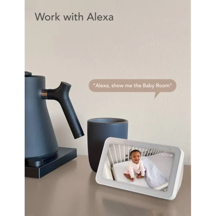 [Exklusiv bei Amazon] Nooie Babyphone mit Micro-SD-Karte, WLAN-Haustierkamera für den Innenbereich, kabellose 360-Grad-IP-Kamera, 1080P, Bewegungsverfolgung, Super-IR-Nachtsicht, mit Alexa – Bild 3