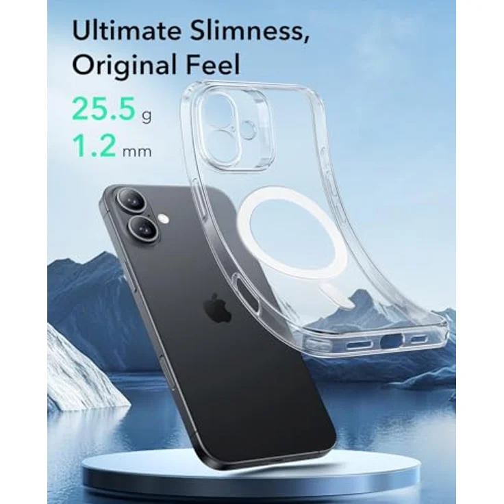 ESR iPhone 16 Plus Hülle, MagSafe-kompatibel, stoßfest, kratz- und vergilbungsbeständig, klar mit Kameraschutz – Bild 3