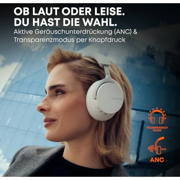 beyerdynamic AVENTHO 200, Wireless Over-Ear Kopfhörer mit ANC, Transparenzmodus, über 60 Stunden Akkulaufzeit, schwarz – Bild 3