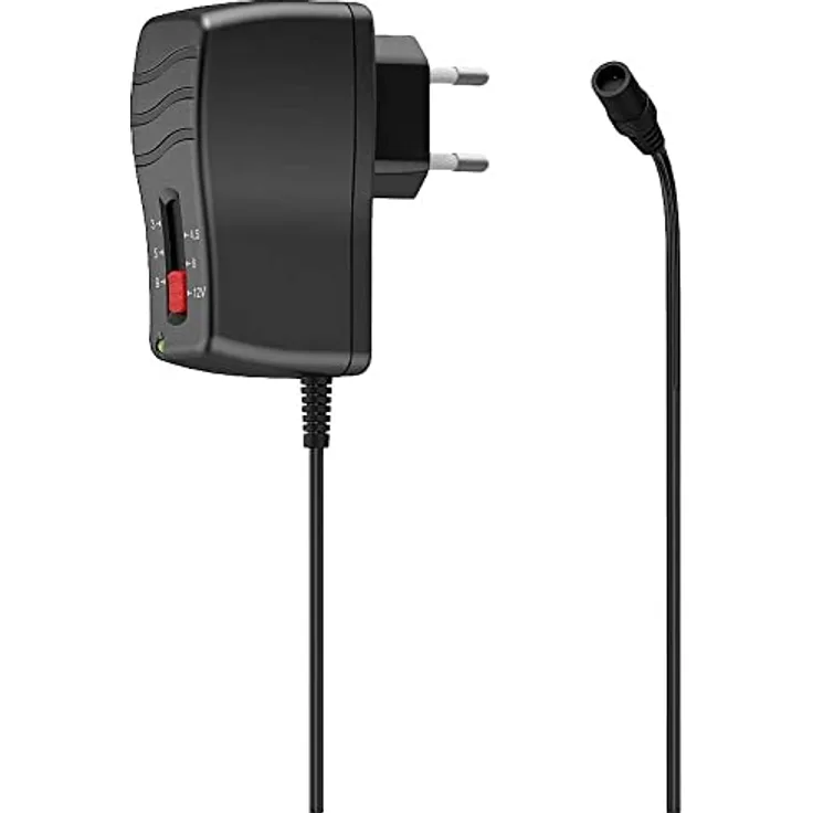 Hama 00223614 Schaltnetzteil universal, einstellbar, 1000mA, 12W, max. 12V, 8 Adapter