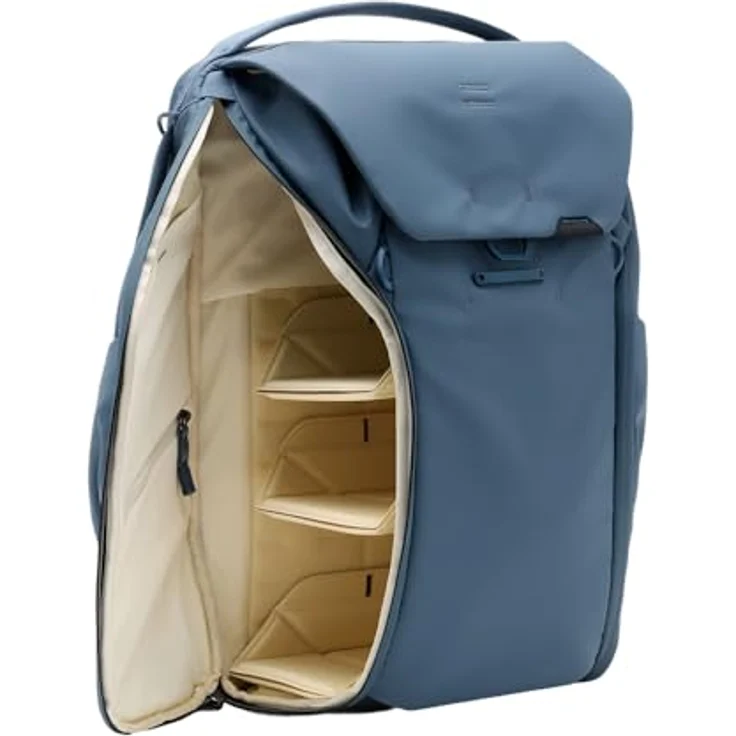 Peak Design Everyday Backpack 30L, Fotorucksack mit patentierter MagLatch-Hardware, wetterfestem 400D-Nylon-Canvas und drei FlexFold-Dividern, Blau – Bild 1