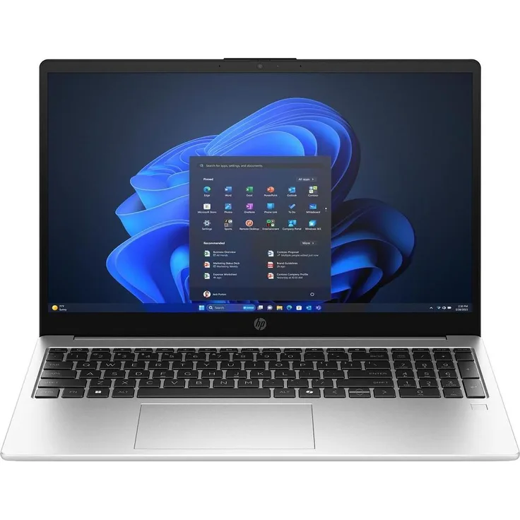 HP 250R G10 I3-100U, 15.6 Zoll FHD Notebook mit Intel Core i3, 16 GB RAM, 512 GB SSD, Silber