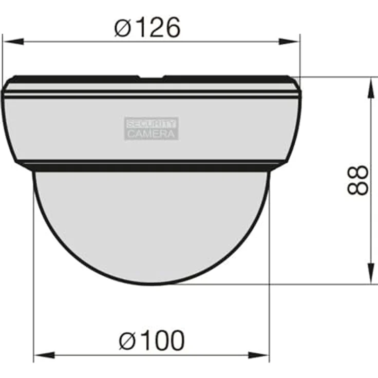 BASI Dummy Überwachungskamera Attrappe, 2-tlg. Spar-Set, Batteriebetrieben, IP 23 geprüft, mit rotem Blinklicht – Bild 5
