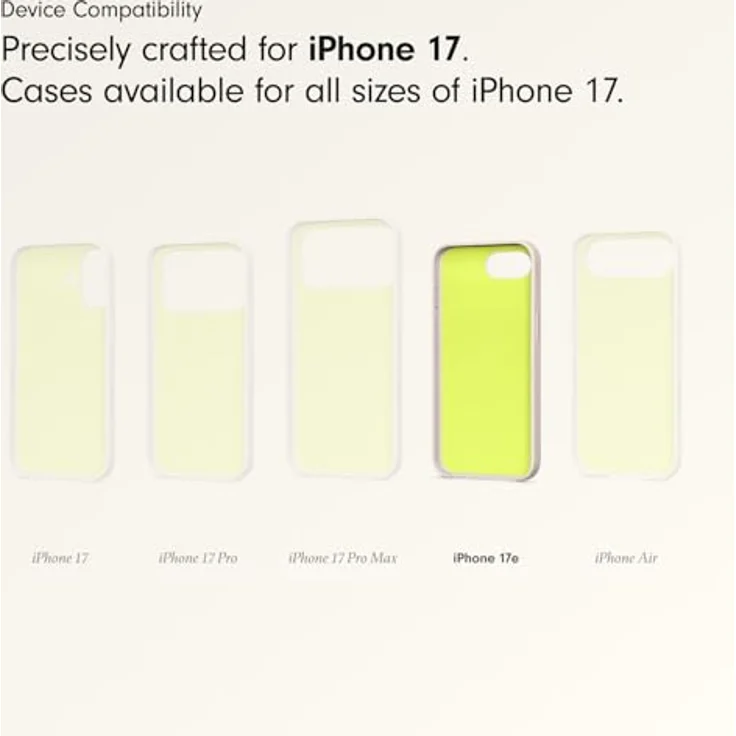 Beats iPhone 17e Case mit MagSafe, dünnes Hardshell-Case, matte Oberfläche, Mikrofaserfutter – Kalkstein – Bild 3