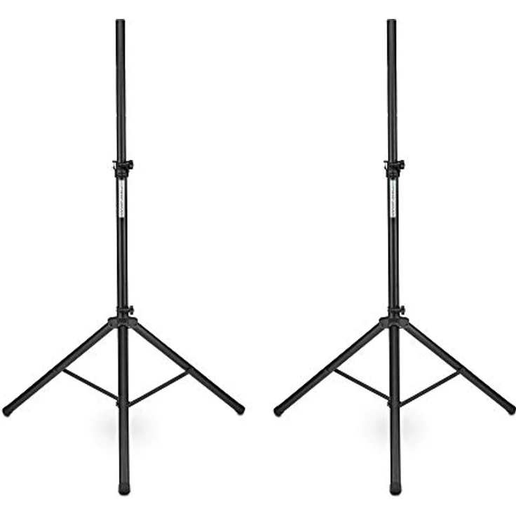 Pronomic 2x SPS-1S Boxenstativ aus Stahl - Extra breite Dreibein-Konstruktion - Höhe 120-193 cm - Schwarz - Inkl. Tasche – Bild 2