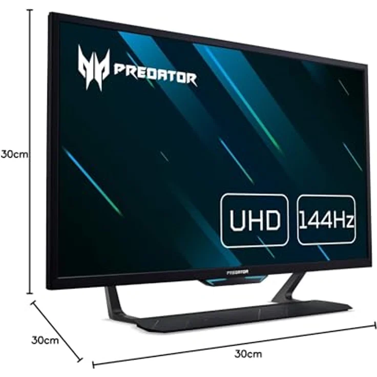 Acer Predator CG437KS Gaming Monitor 42,5 Zoll (108 cm Bildschirm) 4K (UHD),175Hz OC, 144Hz, 1ms (VRB), 2xHDMI 2.1, DP 1.4+, GSync Compatible, HDMI VRR, Schwarz - Preisvergleich – Bild 2