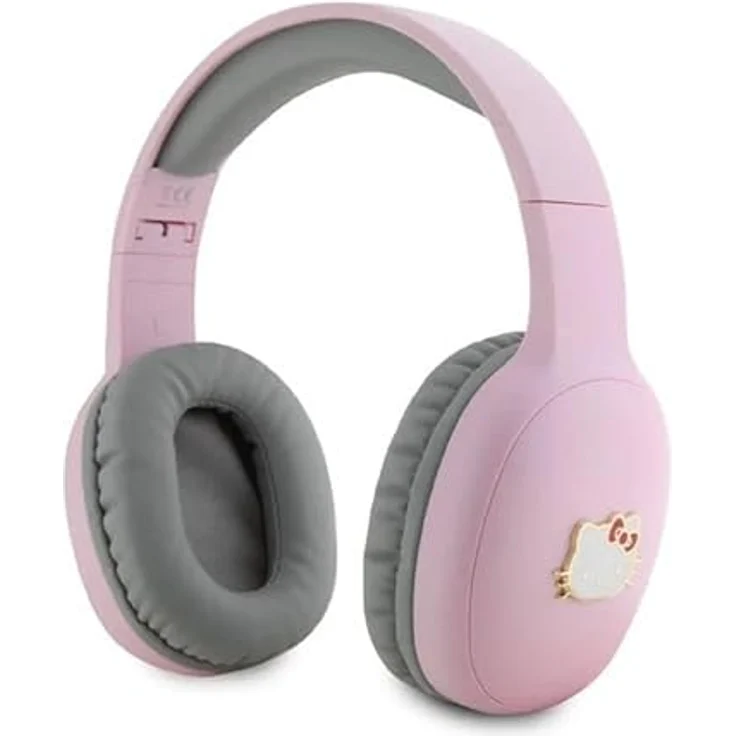 Hello Kitty HKBHA1BKHLMP, Bluetooth Over Ear Kopfhörer mit 40-mm-Treibern, 8h Akkulaufzeit, spritzwasserfest, pink – Bild 2