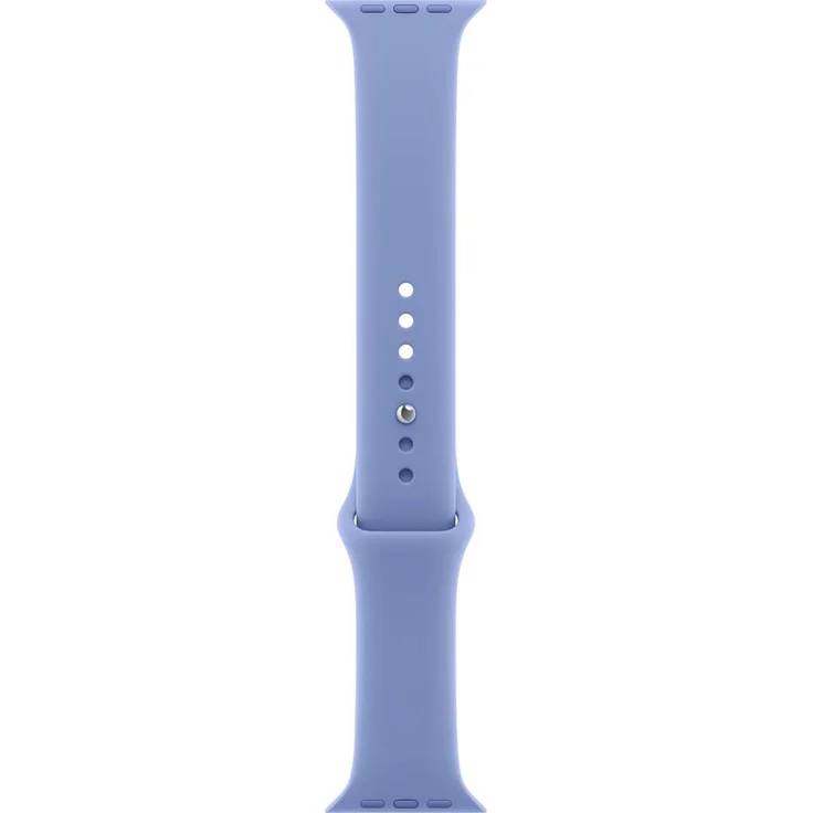 Apple Watch Sport Band 40mm M/L, Hyazinthenblau, hochwertiges Gummiarmband mit innovativem Pin-Verschluss für optimalen Halt