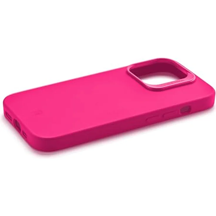 cellularline - Sensation+ für iPhone 15 - Weiche Silikon-Schutzhülle ohne Grip-Effekt - Geschützte Kanten, Tasten, Kamera und Anschlüsse - Rosa – Bild 1