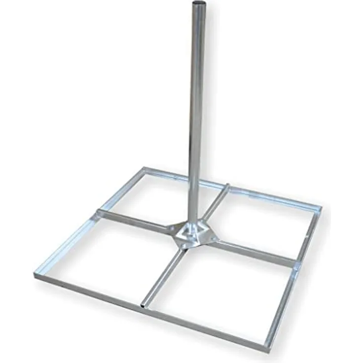 unitech Flachdachständer RSF 4fach 4800 - Stahl - Rohrlänge 1m - Mastdurchmesser 48mm