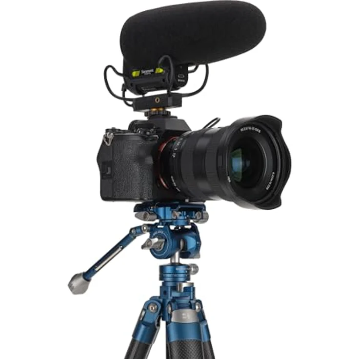 Benro FS20PROC501 Hybrid-Foto-/Videokopf mit 501-kompatibler Platte, Inverted Ball Head Design und reversiblem Pan Arm – Bild 5