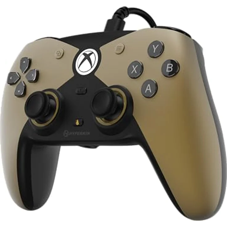 Hyperkin Controller Competitor, professioneller Gaming Controller für Xbox und PC, Gold-Schwarz, driftfreie Joysticks, programmierbare Tasten – Bild 4