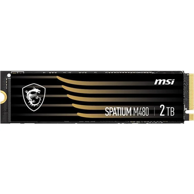 MSI SPATIUM M480 - SSD - verschlüsselt - 2 TB - intern - M.2 2280 - PCI Express 4.0 x4 (NVMe) - 256-Bit-AES - TCG Opal Encryption 2.0 – Bild 1
