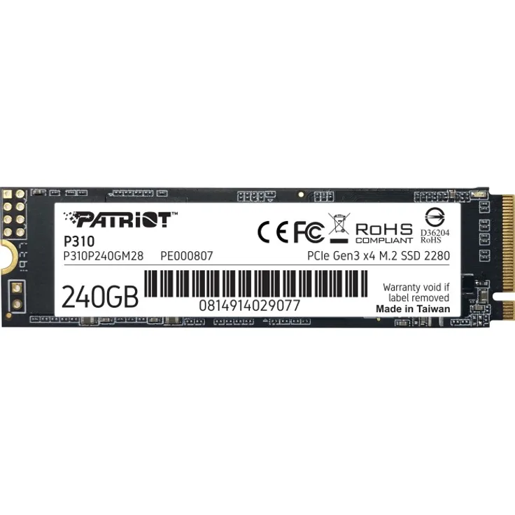 PATRIOT P310P240GM28P310, 240GB M.2 2280 RETAIL, 240GB