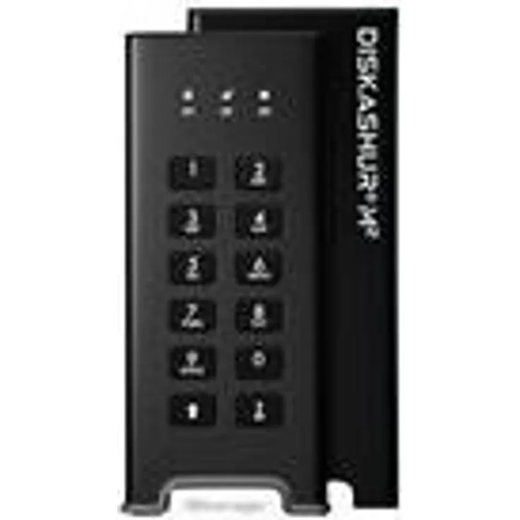 iStorage diskAshur M² - SSD - verschlüsselt - 240 GB - extern (tragbar) - USB 3.2 Gen 1 - 256-bit AES-XTS, FIPS 197 PUB, FIPS 140-3 Level 3