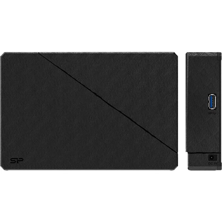 SILICON POWER Stream S07 - Festplatte - 8 TB - extern (Stationär) - USB 3.1 Gen 1 - 256-Bit-AES - Schwarz – Bild 2