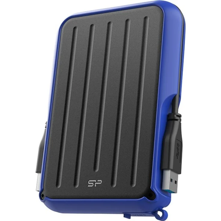 SILICON POWER Armor A66 - Festplatte - 5 TB - extern (tragbar) - 2.5'' (6.4 cm) - USB 3.2 Gen 1 - Blau – Bild 1