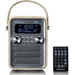 Lenco PDR-051 DAB+- FM-Radio, USB, Bluetooth, Akku-Funktion Taupe-Silber