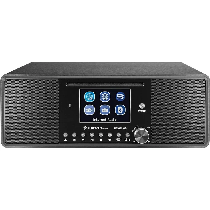 Albrecht DR 895 CD DAB+ Internet Hybridradio Digitalradio Farbdisplay schwarz – Bild 2