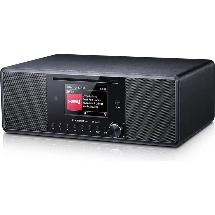 Albrecht DR 895 CD DAB+ Internet Hybridradio Digitalradio Farbdisplay schwarz