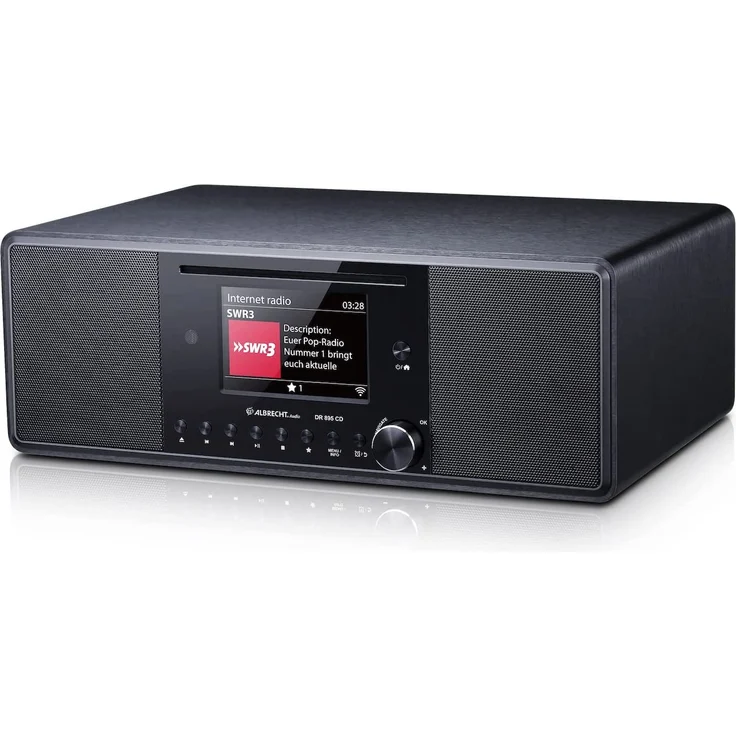 Albrecht DR 895 CD DAB+ Internet Hybridradio Digitalradio Farbdisplay schwarz – Bild 1