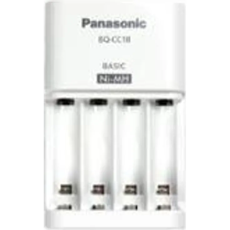 Panasonic eneloop Basic K-KJ18MCC04E - Batterieladegerät - 5 - 12 Std. - 4xAA-AAA - enthaltene Batterien: 4 x AAA NiMH 750 mAh - Europa (K-KJ18MCC04E)