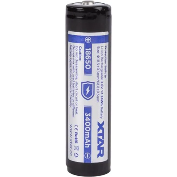 XTAR LI-ION 3.6 V - 3500 mAh - 18650
