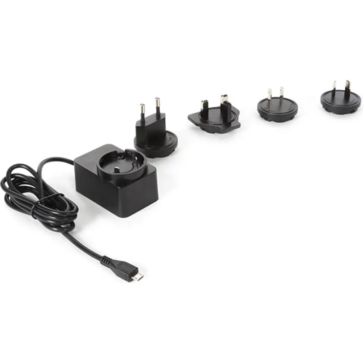 UNIVERSAL-LADEGERÄT MIT MICRO-USB-ANSCHLUSS - 5 VDC - 2.5 A mit 4 Reisesteckern