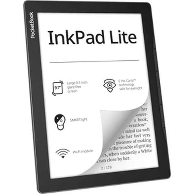 PocketBook InkPad Lite, WLAN, 8 GB, Mist Gray (PB970-M-WW)