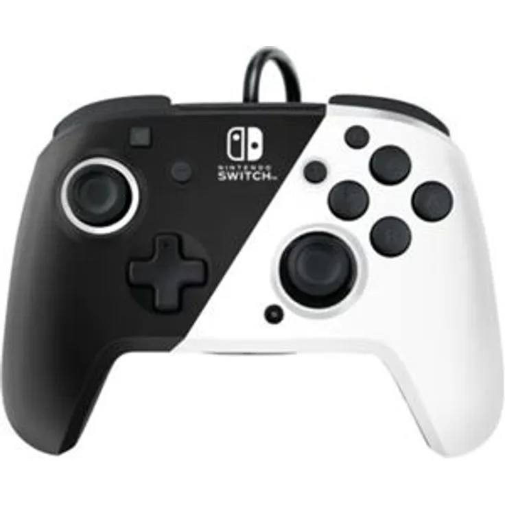 PDP Controller Faceoff Deluxe+Audio, Schwarz-Weiß (Switch)
