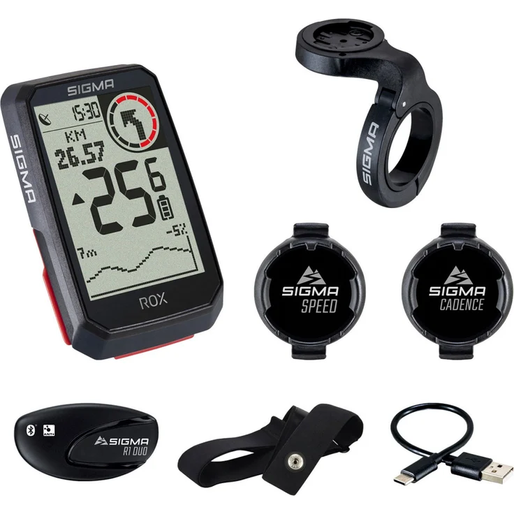 Sigma Rox 4.0 Sensor Set GPS Bike Computer Navi Fahrradtacho Komoot – Bild 1
