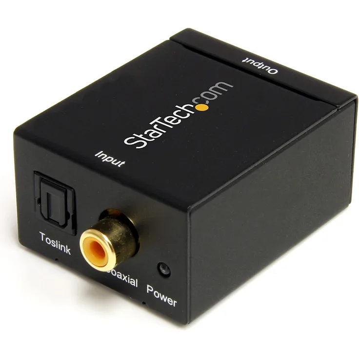 StarTech.com Audio Konverter SPDIF Digital Koaxial & Toslink zu Stereo RCA