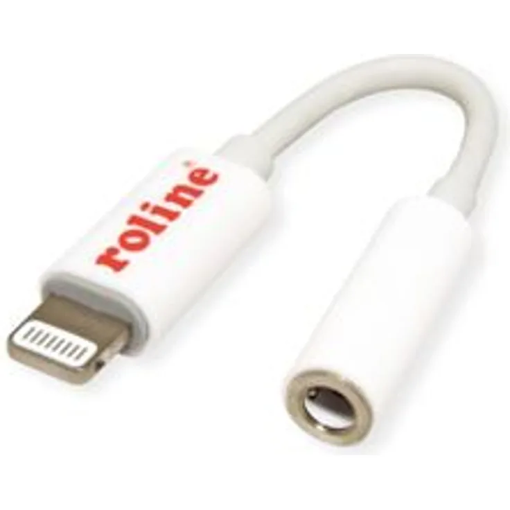 ROLINE 12.03.3214 Audio-Kabel 0,13 m 3.5mm Lightning Weiß (12.03.3214)
