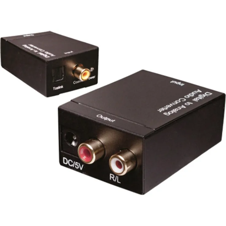 sky vision DA Wandler 500 Toslink Koaxial zu Stereo R-L Audio