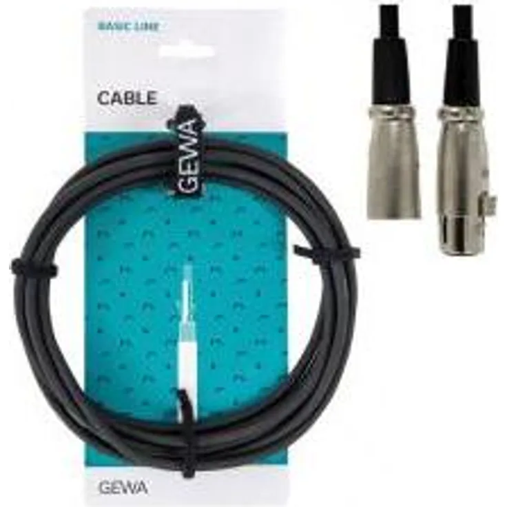 Basic-Mikrofonkabel XLR-XLR 3m