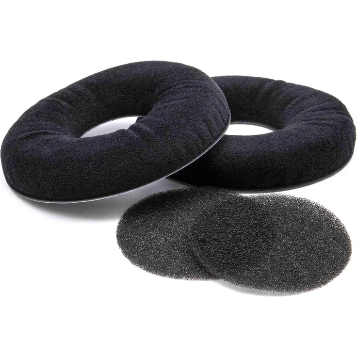 vhbw Ohrpolster Ersatz Polster kompatibel mit AKG K121, K121 Studio, K121S, K141, K141 Studio, K141M Kopfhörer Headset, schwarz, matt