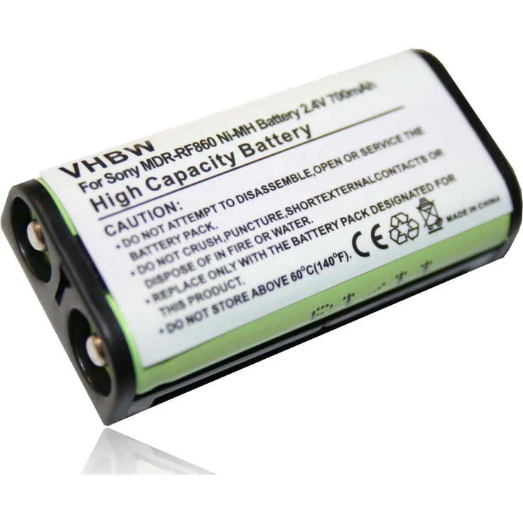 vhbw Akku Ersatz für Sony BP-HP550-11 für Wireless Headset Kopfhörer (700mAh, 2,4V, NiMH) – Bild 1