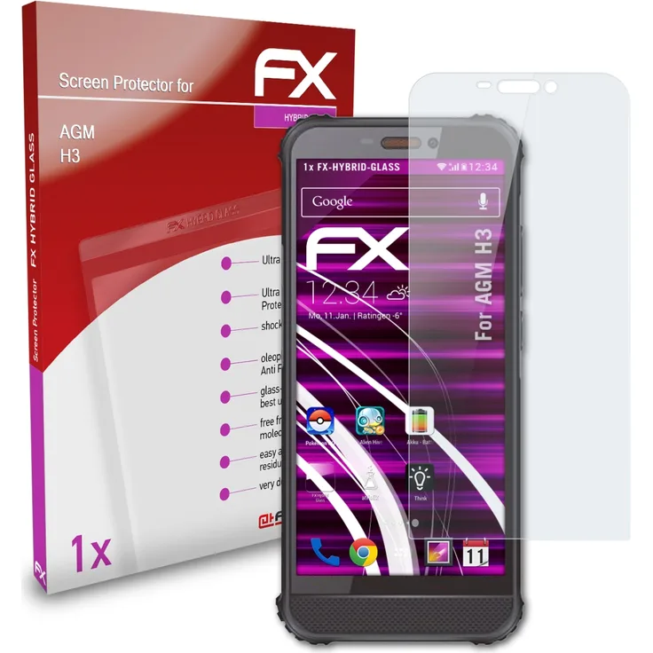 atFoliX Panzerfolie kompatibel mit AGM H3 9H Schutzpanzer