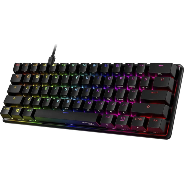 HyperX Alloy Origins 60, LEDs RGB, HyperX RED, USB, US (HKBO1S-RB-US/G) – Bild 3