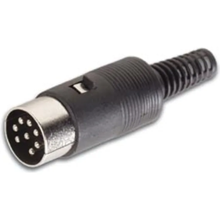 DIN-STECKER, 8-POLIG - SCHWARZ