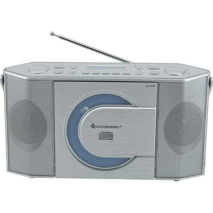 Soundmaster RCD1770SI DAB+ und UKW Digitalradio mit CD/MP3 Spieler, silber – Bild 3