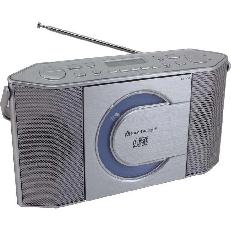 Soundmaster RCD1770SI DAB+ und UKW Digitalradio mit CD/MP3 Spieler, silber – Bild 2