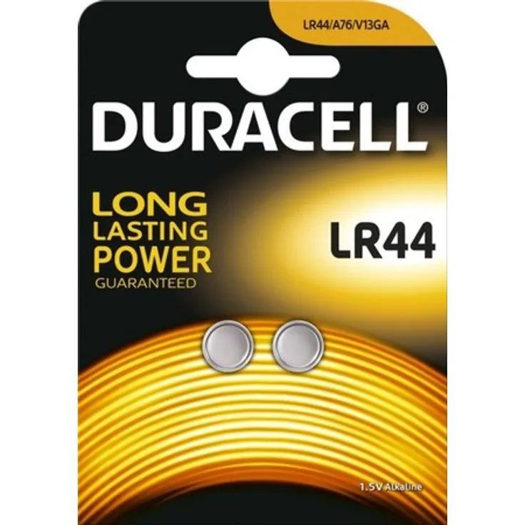 Duracell Alkaline-Batterie 1,5V LR44 (Bli.2)
