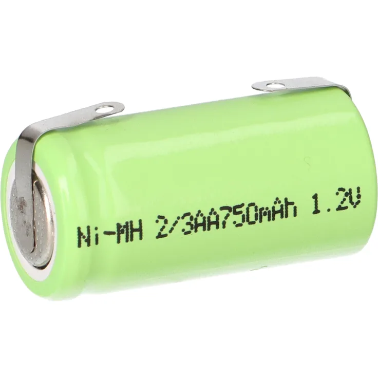 Akku Zelle 1,2V 750mAh 2-3AA mit U Lötfahne NiMH